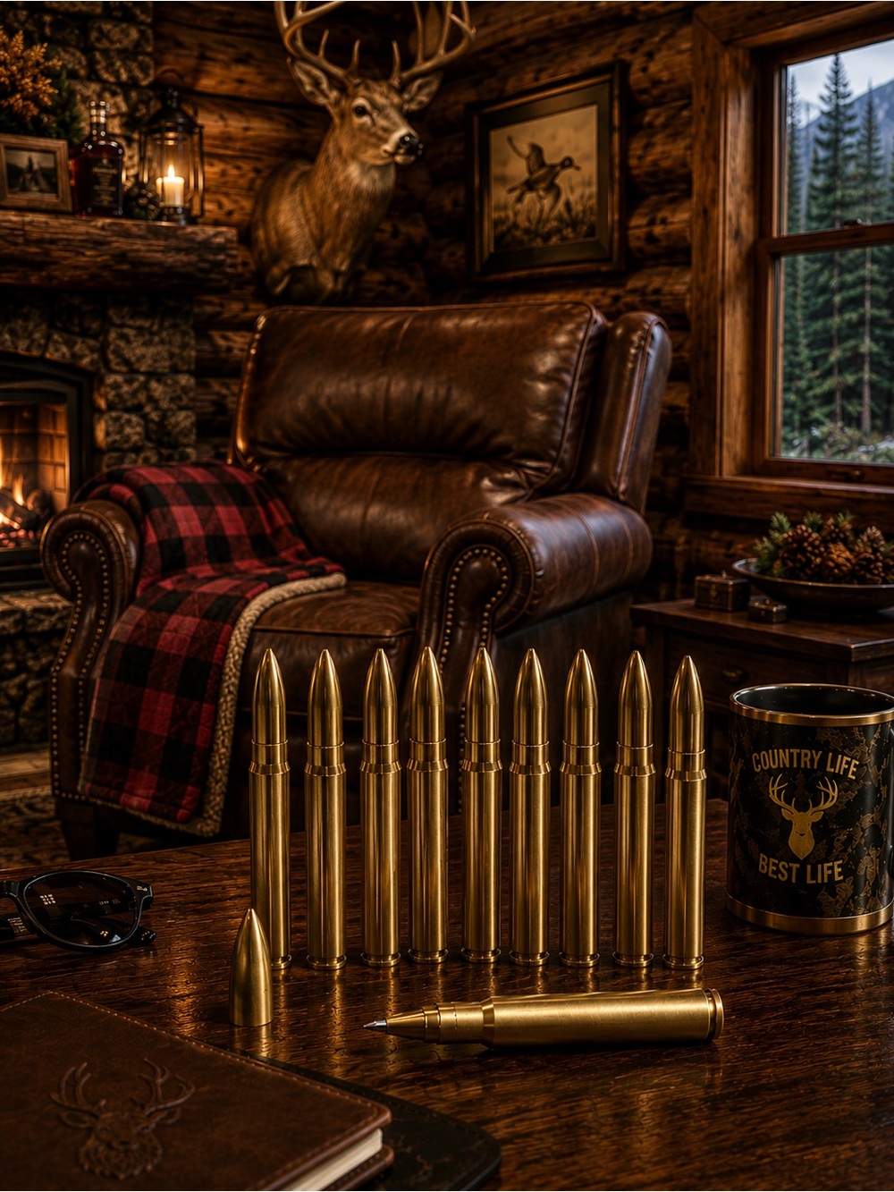 Brass Bullet Pen (SOLD INDIVIDUALLY) - Gold Finish